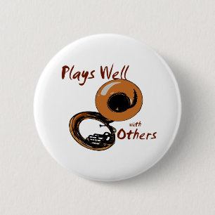 Plays Well/Tuba Button