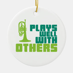 Plays Well with Other - Mellophone Keramik Ornament