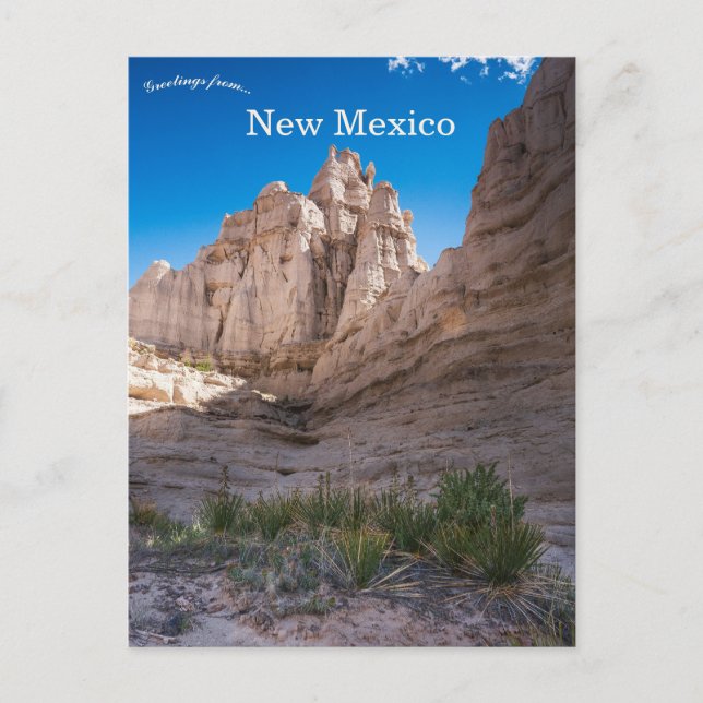 Plaza Blanca New Mexico Postkarte (Vorderseite)