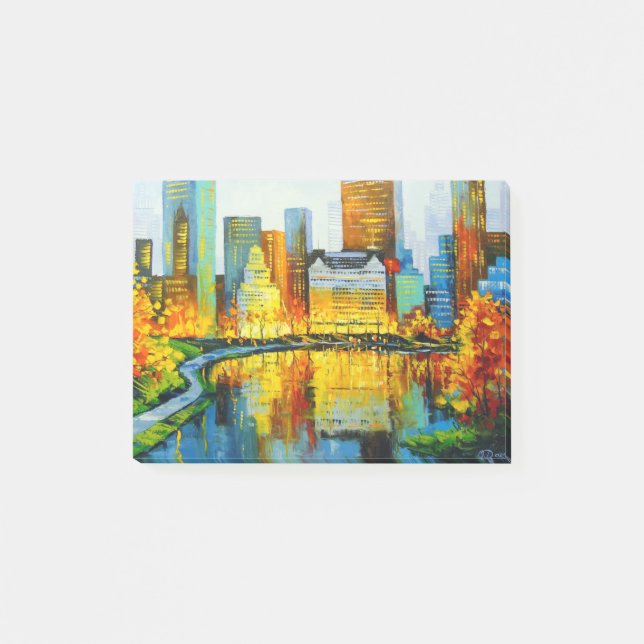 Plaza Central Park Hotel in New York Post-it Klebezettel (Vorderseite)