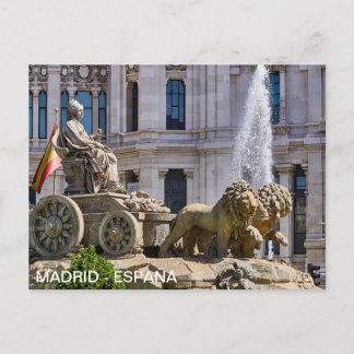 Plaza Cibeles en Madrid Postkarte