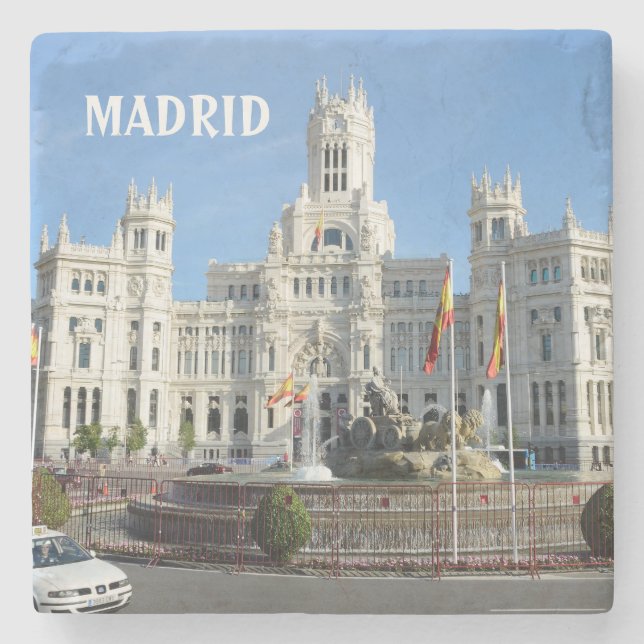 Plaza de Cibeles, Madrid Steinuntersetzer (Vorderseite)
