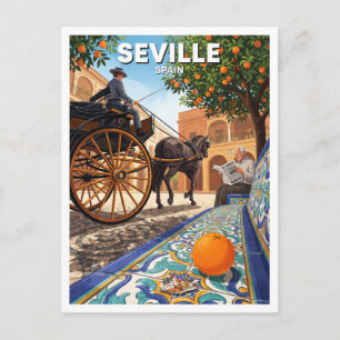 Plaza de Doña Elvira, Sevilla Spanien Postkarte