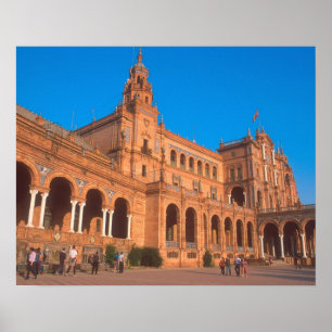 Plaza de Espana in Sevilla. Poster