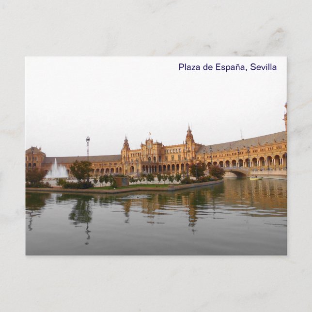Plaza de Espana in Sevilla Postkarte (Vorderseite)