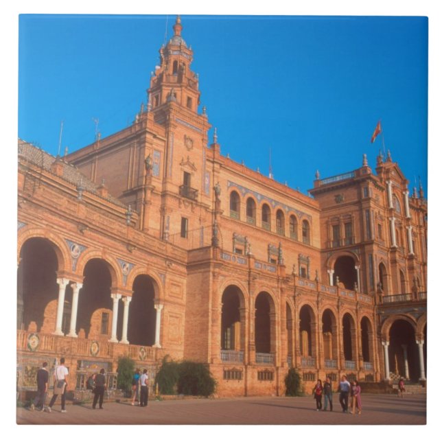Plaza de Espana in Sevilla, Spanien. Fliese (Vorderseite)