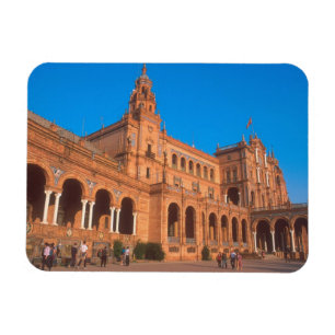 Plaza de Espana in Sevilla, Spanien. Magnet