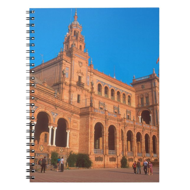 Plaza de Espana in Sevilla, Spanien. Notizblock (Vorderseite)