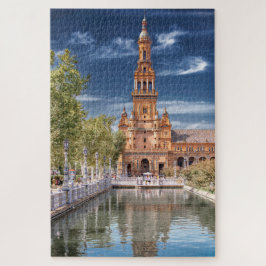 Plaza de España in Sevilla, Spanien Puzzle