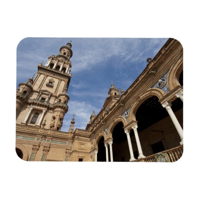 Plaza de Espana, Sevilla, Andalusien, Spanien Magnet (Horizontal)