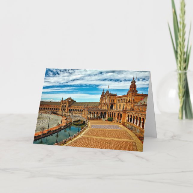 Plaza de Espana, Sevilla. Spanien Karte (Vorderseite)