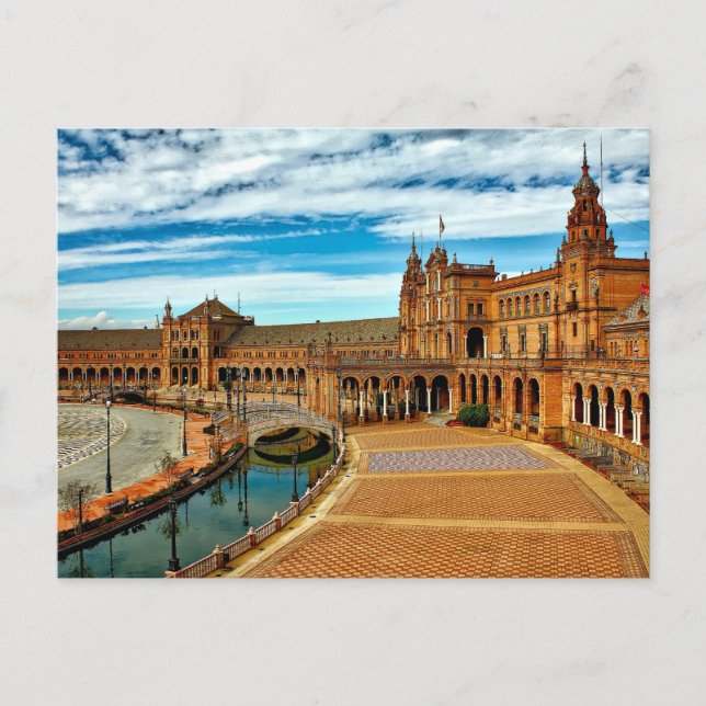 Plaza de Espana, Sevilla. Spanien Postkarte (Vorderseite)