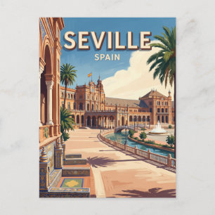 Plaza de España Sevilla Spanien Postkarte