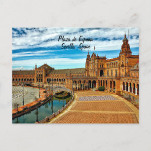 Plaza de Espana, Sevilla. Spanien Postkarte