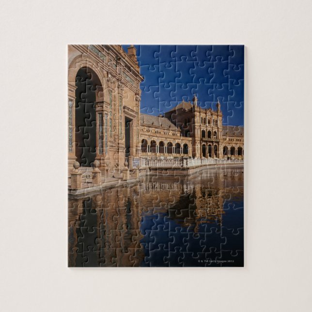 Plaza de Espana, Sevilla, Spanien Puzzle (Vertikal)