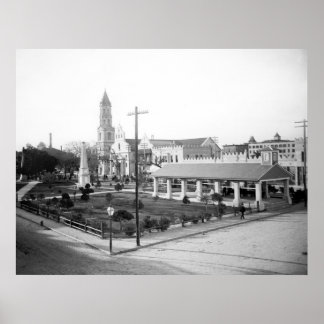 Plaza de la Constitucion, St. Augustine: 1897 Poster