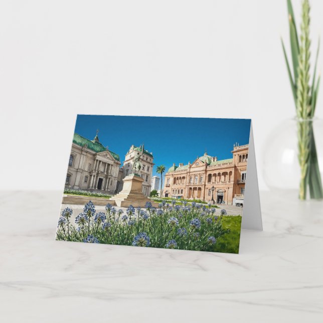 Plaza de Mayo Buenos Aires Argentina Watercolor Karte (Vorderseite)