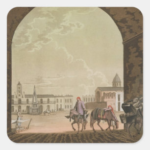 Plaza de Mayo, Buenos Aires, Argentinien, aus "Le  Quadratischer Aufkleber