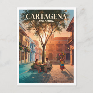 Plaza de San Diego Cartagena Kolumbien Souvenir Postkarte