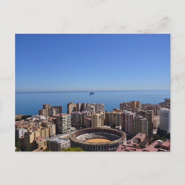 Plaza de Toros in Malaga Postkarte (Vorderseite)