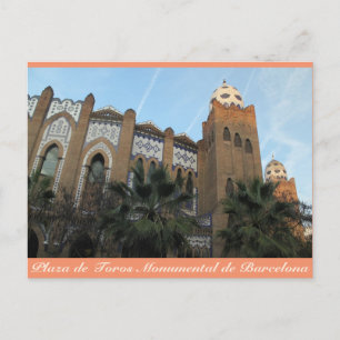 Plaza de Toros Monumental, Barcelona, Postcard Postkarte