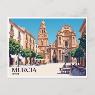 Plaza del Cardenal Belluga Murcia Spanien Postkarte