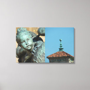 Plaza Details Leinwanddruck