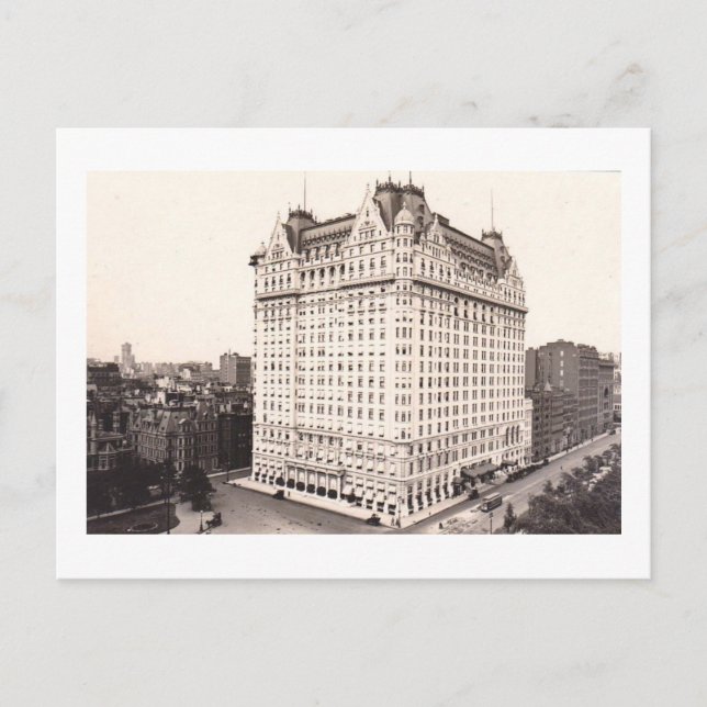 Plaza Hotel, New York City Vintag Postkarte (Vorderseite)