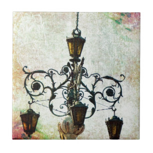 Plaza Light Floral Grunge Fliese