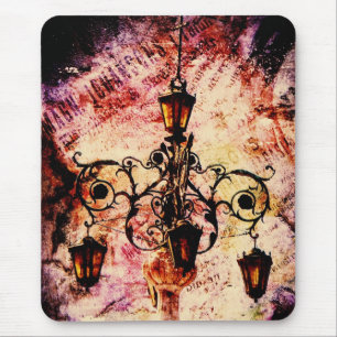 Plaza Light Pink Grunge Mousepad