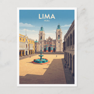 Plaza Mayor de Lima Peru Postkarte