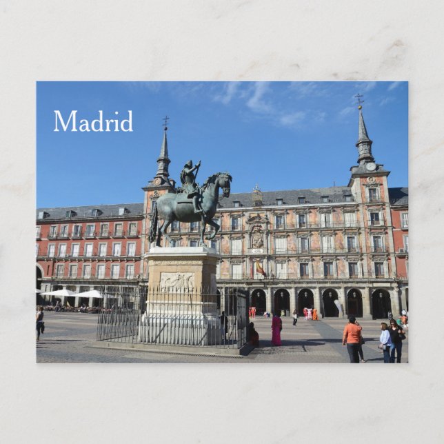 Plaza Mayor, Madrid Postcard Postkarte (Vorderseite)