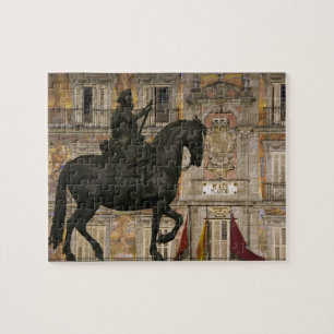 Plaza Mayor mit Statue von Filipe III, Madrid, Puzzle