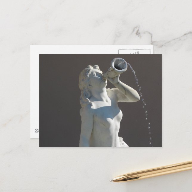 Plaza Mermaid in Kansas City Postkarte (Vorderseite/Rückseite Beispiel)