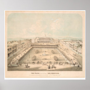 Plaza, Portsmouth Square, S.F. (1335A) Poster