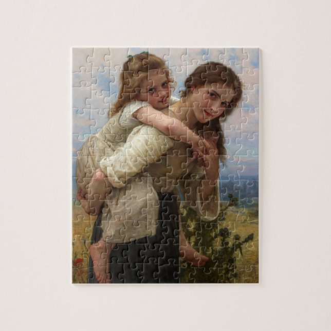 Pleasant Burden von William Adolphe Bouguereau Puzzle (Vertikal)
