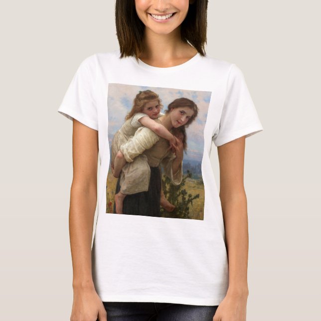 Pleasant Burden von William Adolphe Bouguereau T-Shirt (Vorderseite)