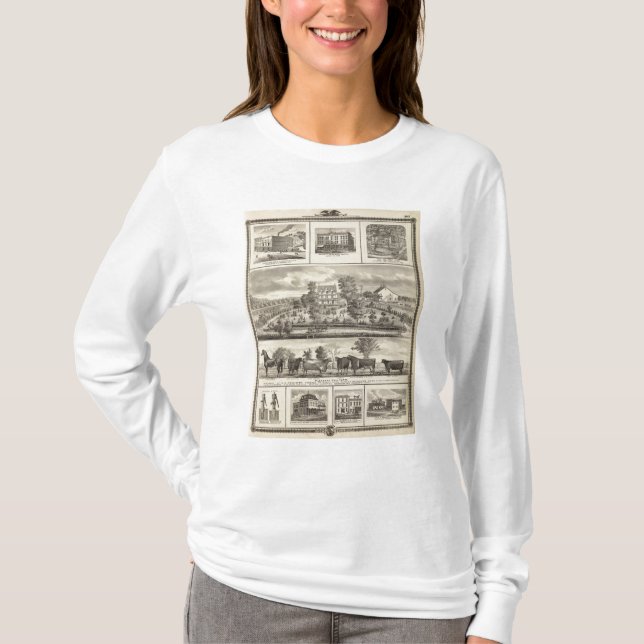 Pleasant- Hillbauernhofgbd in Decorah T-Shirt (Vorderseite)