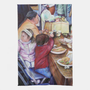 Pleasant Picnic, Mexiko Geschirrtuch