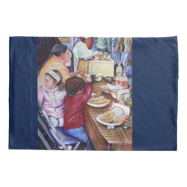 Pleasant Picnic, Mexiko Kissenbezug (Rückseite)