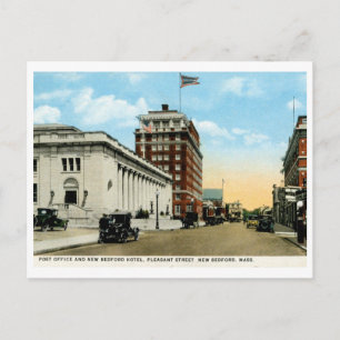 Pleasant St., New Bedford, MA Vintage Postkarte