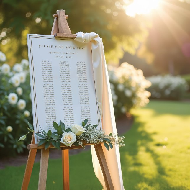 Please Find Your Seat Wedding Seating Chart Poster (Von Creator hochgeladen)