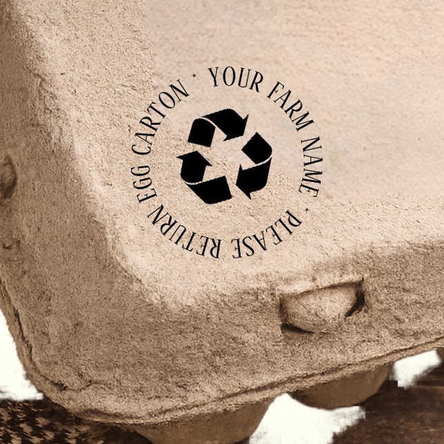 Please Retrun Egg carton Self Inking Rubber Stamp Permastempel (Von Creator hochgeladen)