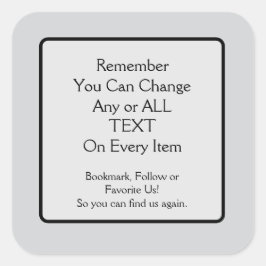 Please Save a Link Square Sticker