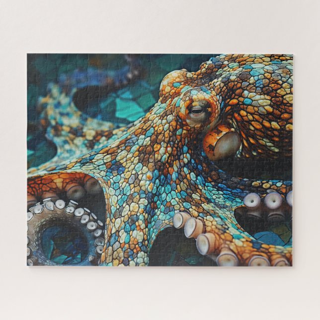 Pleasing colorful Octopus illustration design Puzzle (Horizontal)