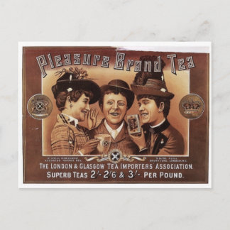 Pleasure Brand Tee Vintage Art Postkarte