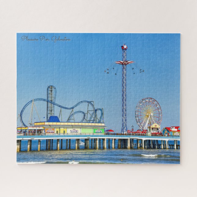 Pleasure Pier in Galveston, Texas Puzzle (Horizontal)