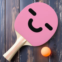 Pleasure Pingpong Paddel Smiley Light Pink Ping Pa