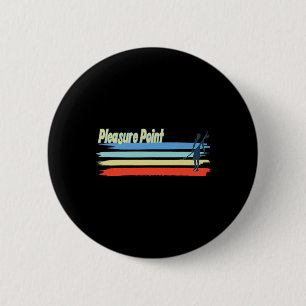 Pleasure Point Surf Strand, Surfer-Typ für Männer Button
