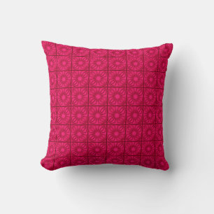 Pleated Corners, rosa Square Throw Kissen